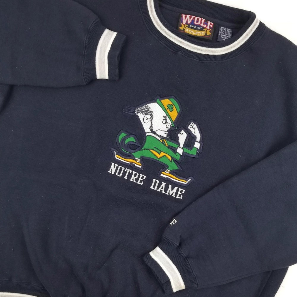 Vintage Notre Dame Fighting Irish Sweatshirt Sz M